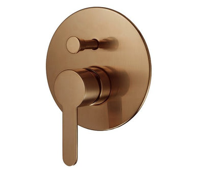 כיסוי חיצוני בלבד לאינטרפוץ 4 דרך | נחושת מוברש | 305388F20S | סדרת קליר CLEAR מבית חמת HAMAT